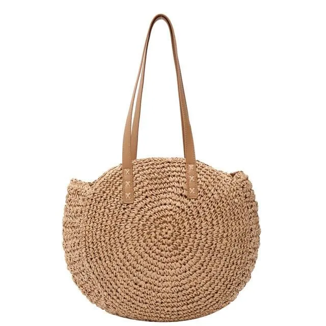 2020 beach straw bag bohemian summer rattan handbag new fashion travel ladies handbag shoulder bag bolsos de mimbres paja