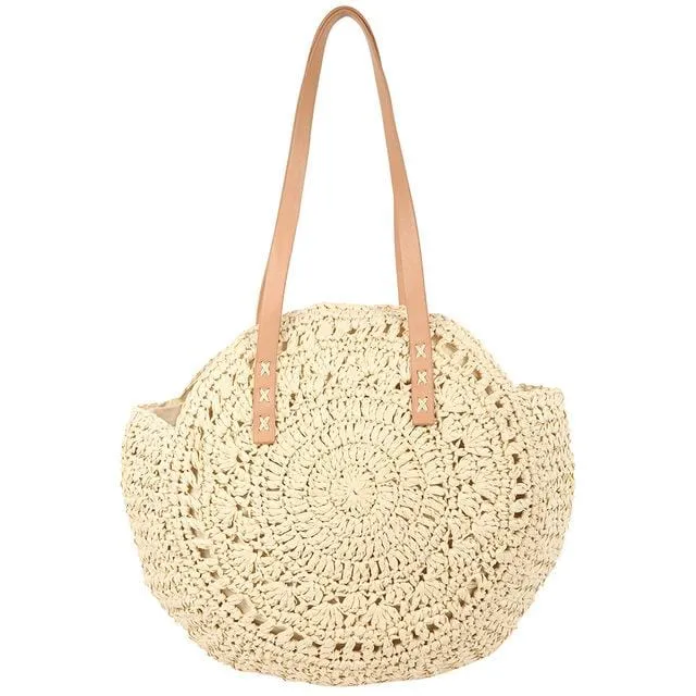 2020 beach straw bag bohemian summer rattan handbag new fashion travel ladies handbag shoulder bag bolsos de mimbres paja