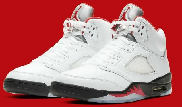 2020 Nike Air Jordan Retro V 5 "FIRE RED" DA1911-102 Met...