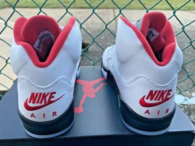 2020 Nike Air Jordan Retro V 5 "FIRE RED" DA1911-102 Met...