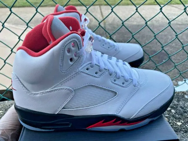 2020 Nike Air Jordan Retro V 5 "FIRE RED" DA1911-102 Met...