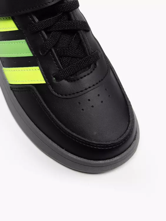 adidas  Junior Breaknet 2.0 Black/Yellow/Green Velcro Trainers