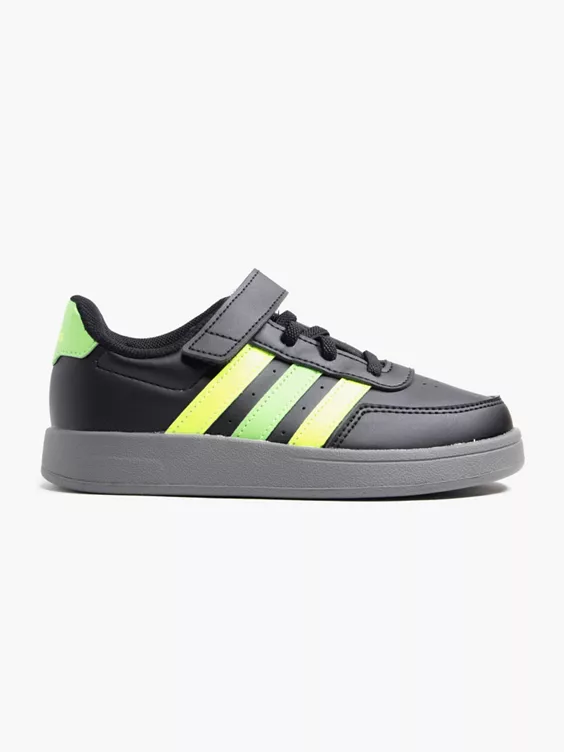 adidas  Junior Breaknet 2.0 Black/Yellow/Green Velcro Trainers