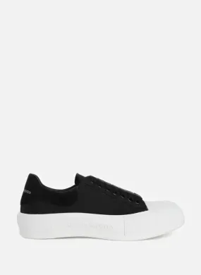 Alexander mcqueen  Deck woven canvas sneakers  - Black