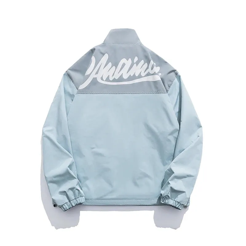 AMAIMON Stand-Up Collar Windbreaker Jacket