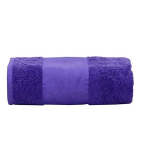 A&R Towels Print-Me Big Towel (Purple) (One Size) - UTRW6039