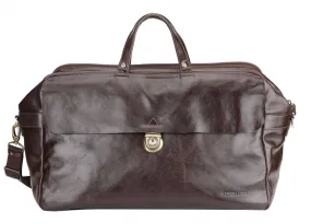 Arthur and Aston brown leather travel bag \2318-09\