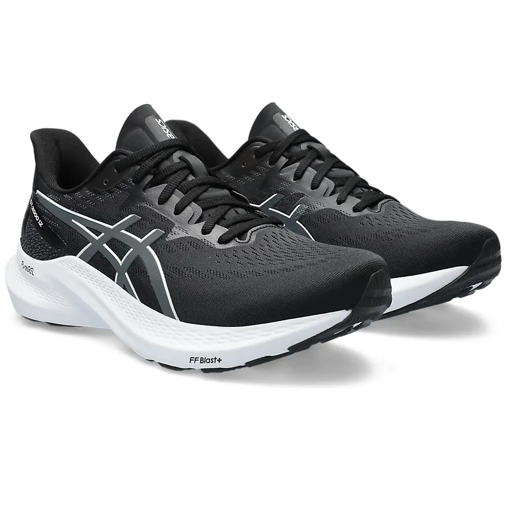 Asics Men's GT-2000 12 Wide Fit Running Shoes Black / Carrier Grey