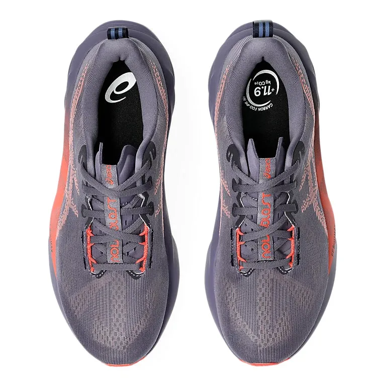 Asics Women's Novablast 5 Running Shoes Greyish Purple / Coral Reef