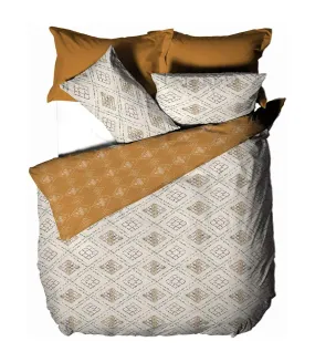 Atlas duvet cover set ochre yellow Furn