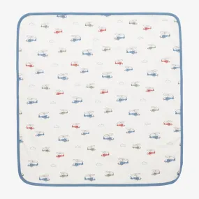 Baby Boys Ivory Helicopter Rescue Blanket (71cm)