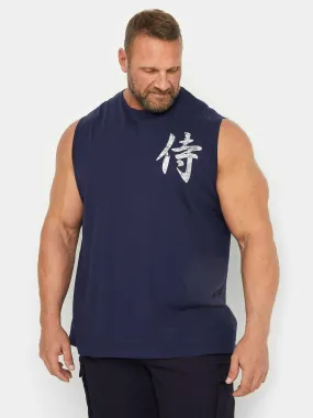 BadRhino Samurai Muscle Vest - Navy