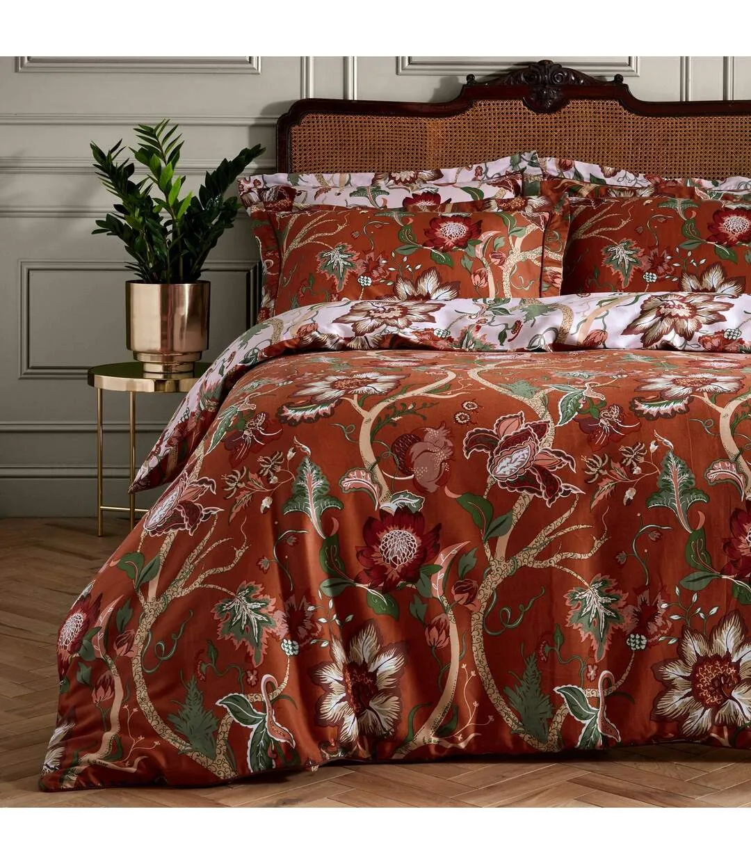 Botanist duvet cover set russet Paoletti