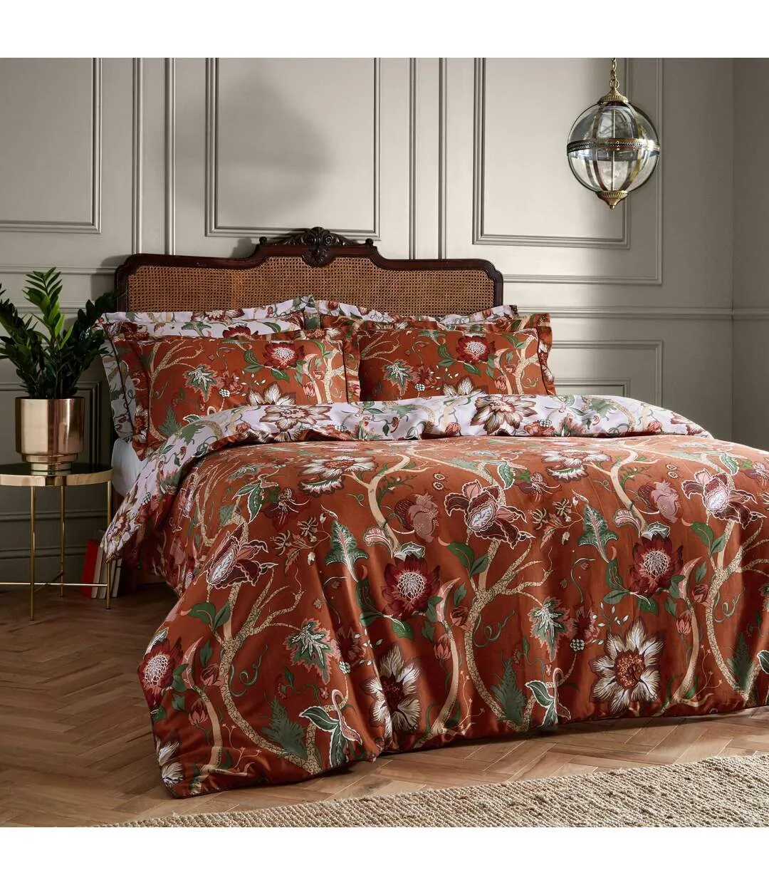 Botanist duvet cover set russet Paoletti