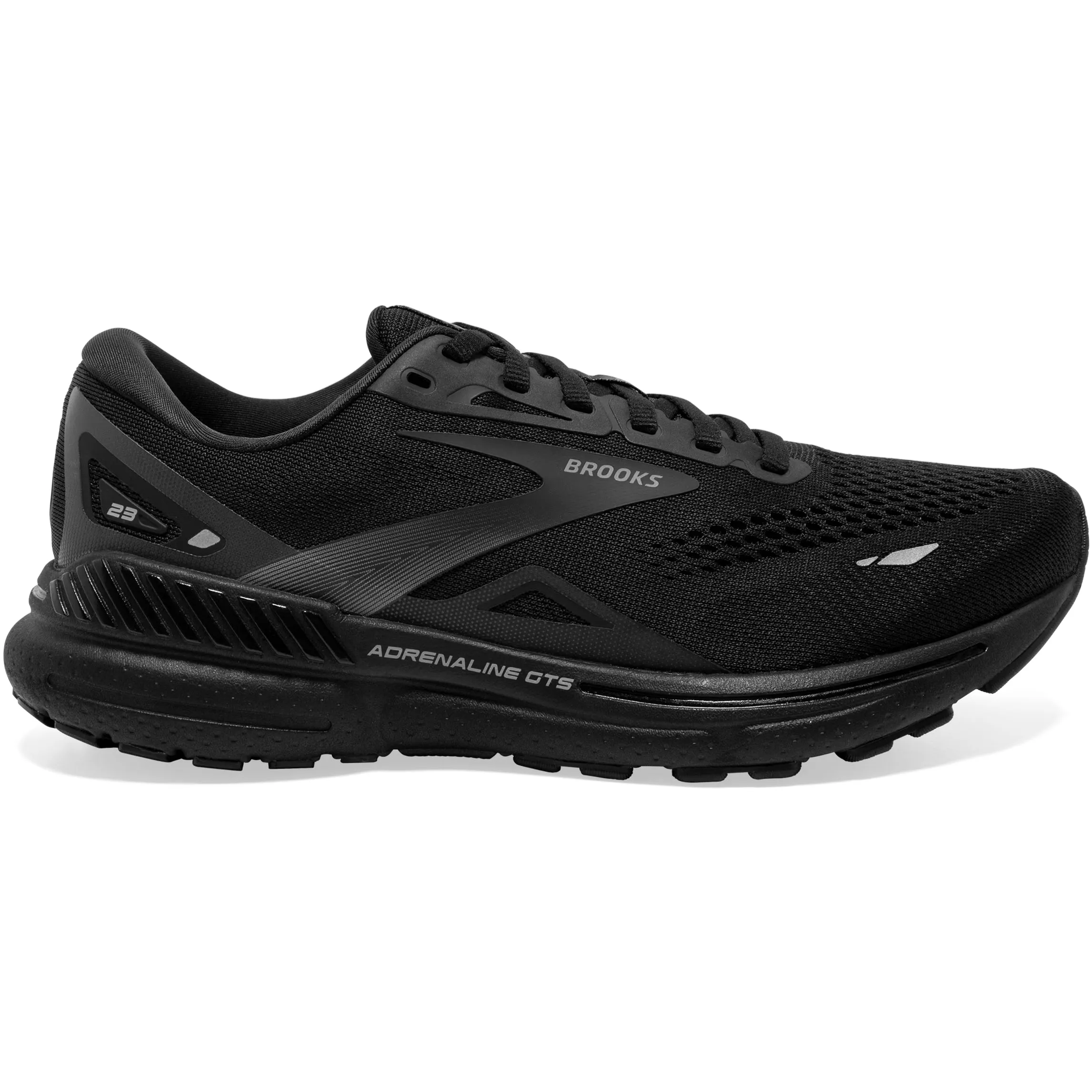 Brooks Women's Adrenaline GTS 23 Wide Fit Running Shoes Black / Black / Ebony