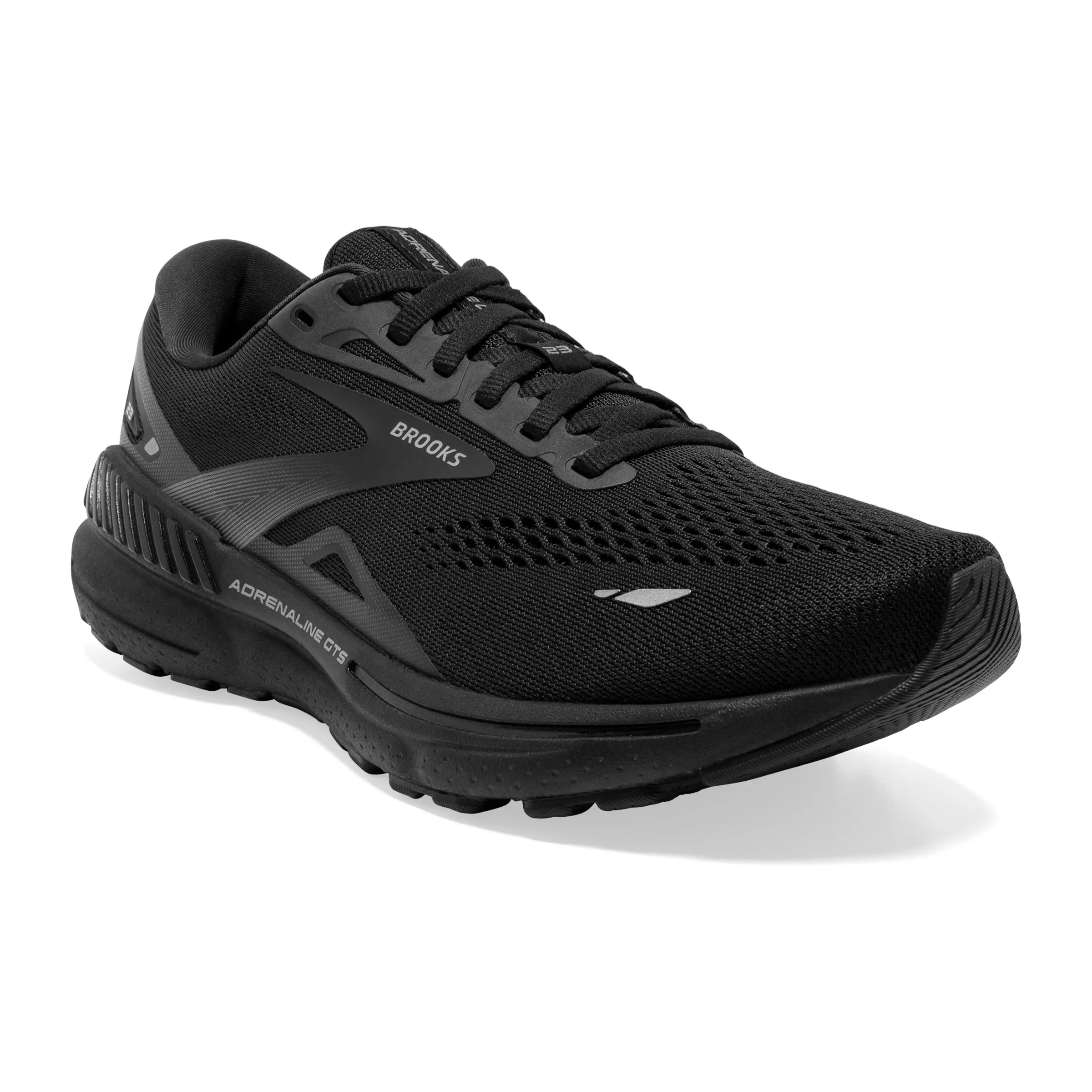 Brooks Women's Adrenaline GTS 23 Wide Fit Running Shoes Black / Black / Ebony