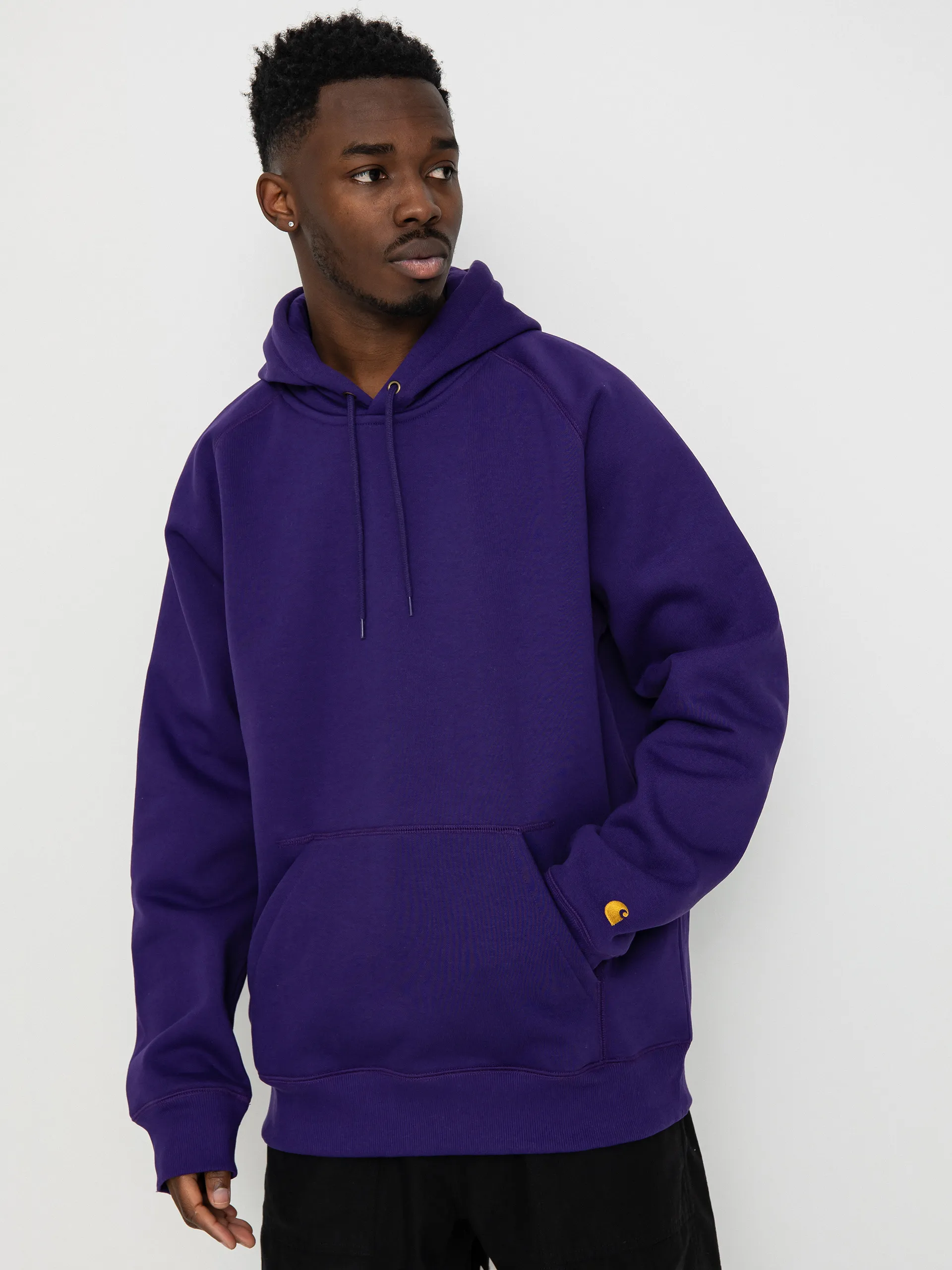 Carhartt WIP Hoodie Chase HD (tyrian/gold)