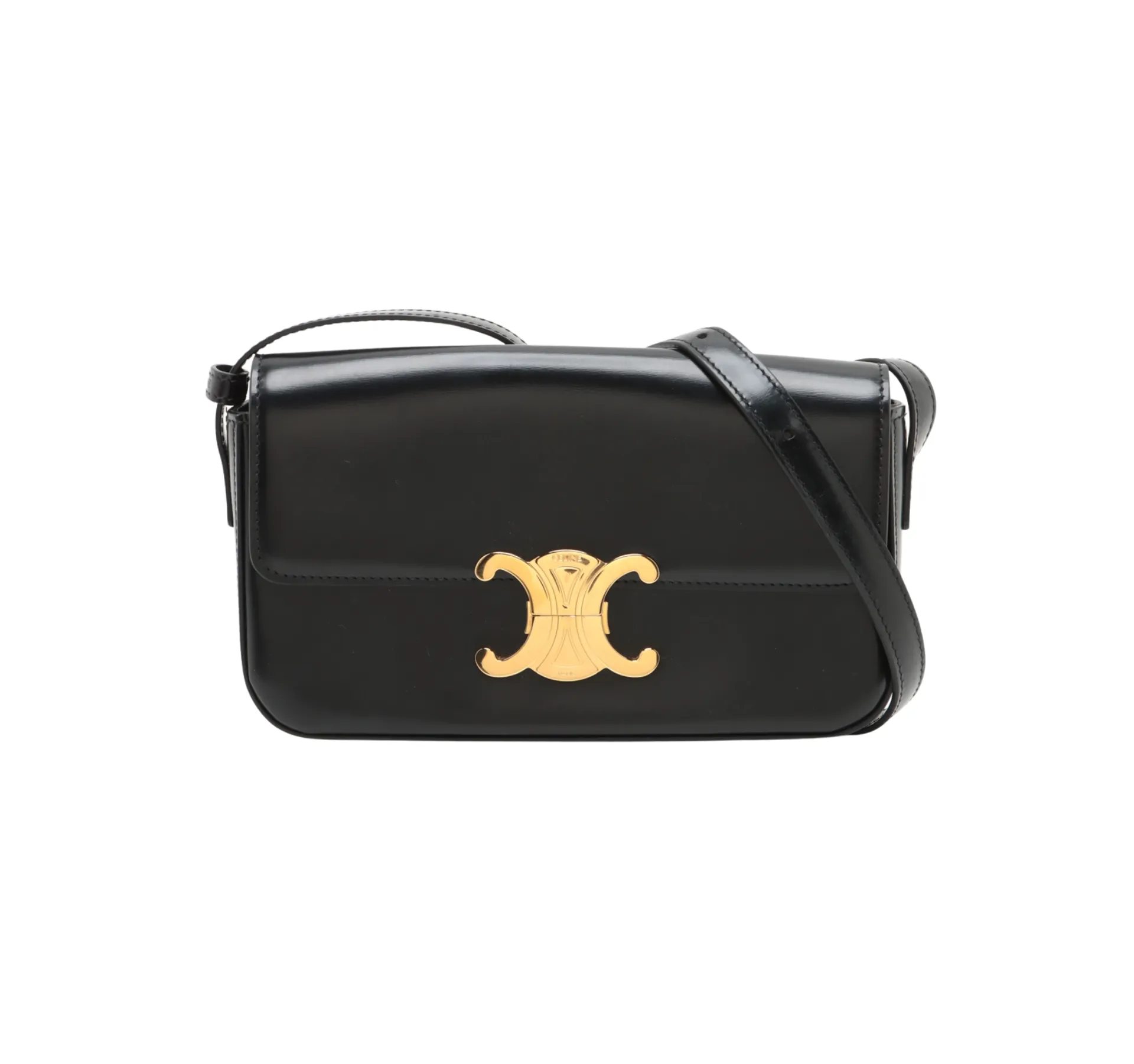 CELINE Triomphe Leather Shoulder bag