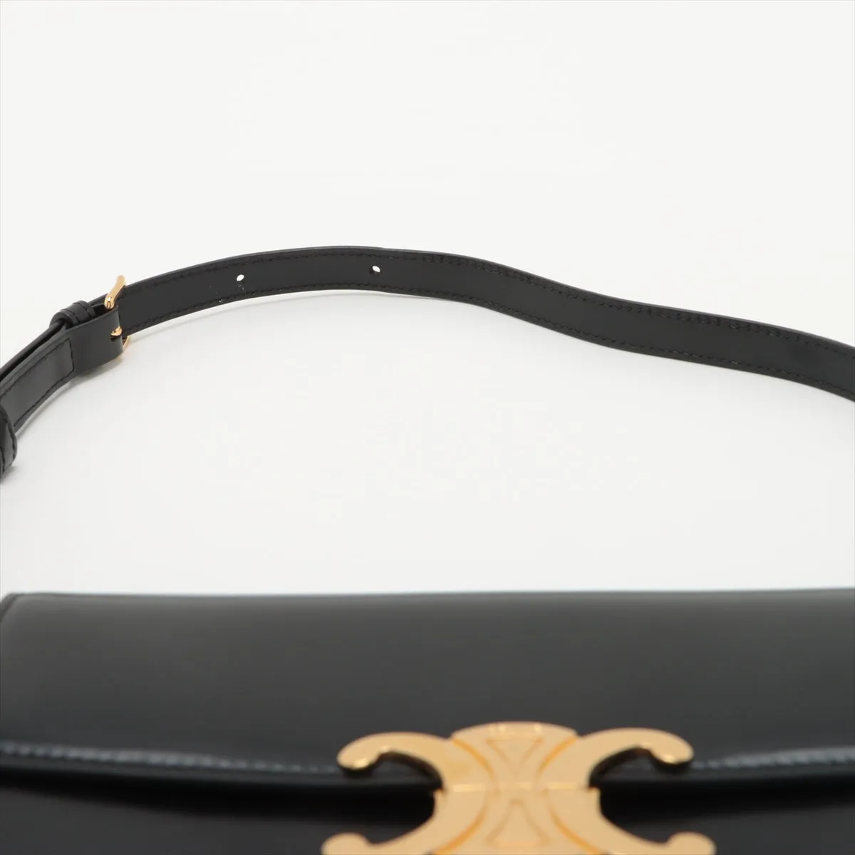 CELINE Triomphe Leather Shoulder bag