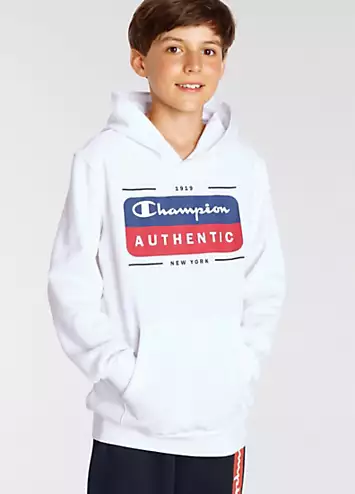 Champion Kids Logo Print Hoodie | Grattan