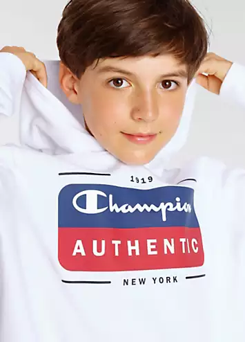 Champion Kids Logo Print Hoodie | Grattan