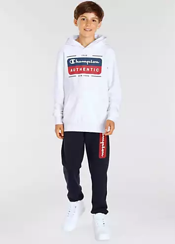 Champion Kids Logo Print Hoodie | Grattan