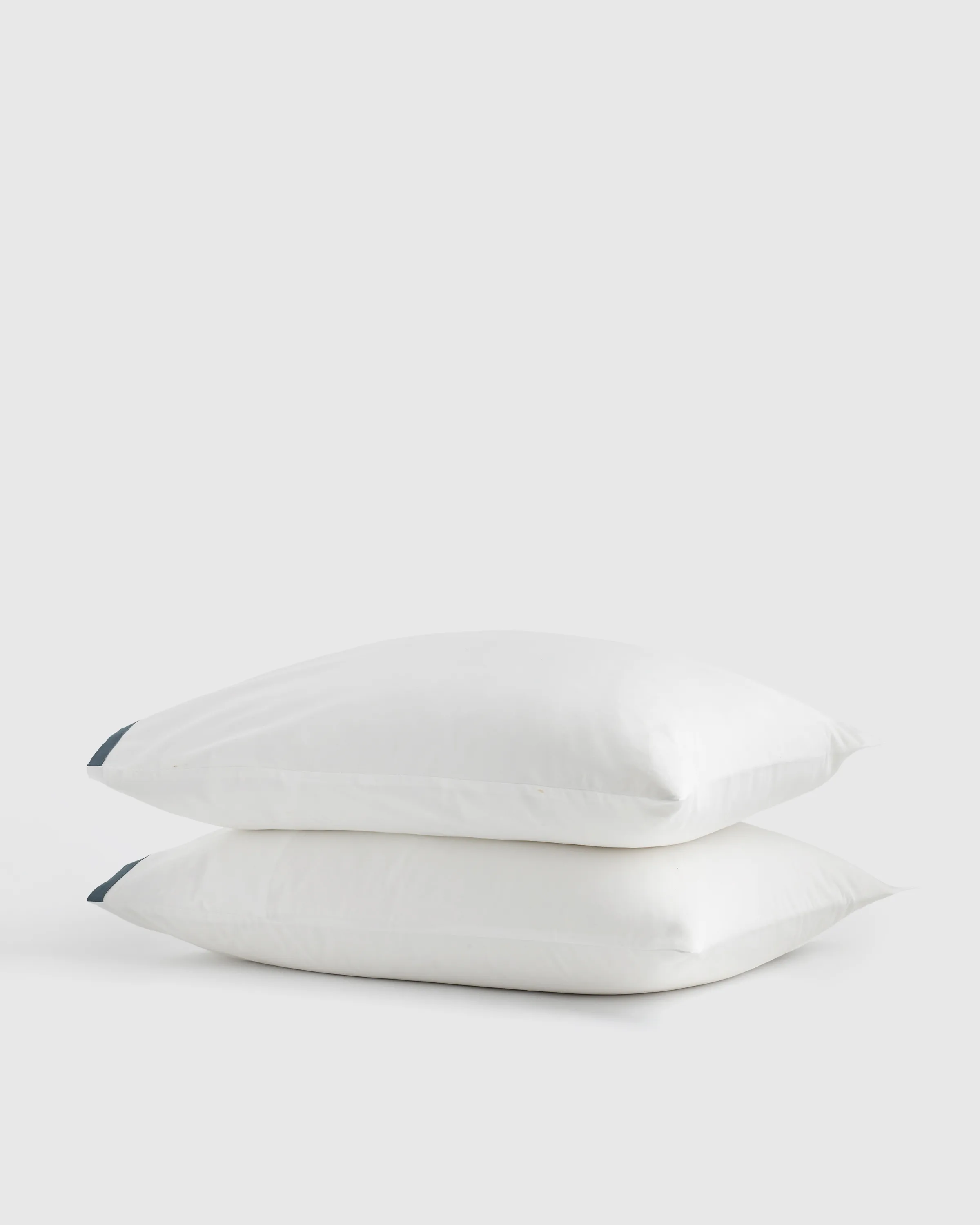 Classic Organic Percale Border Pillowcase Set