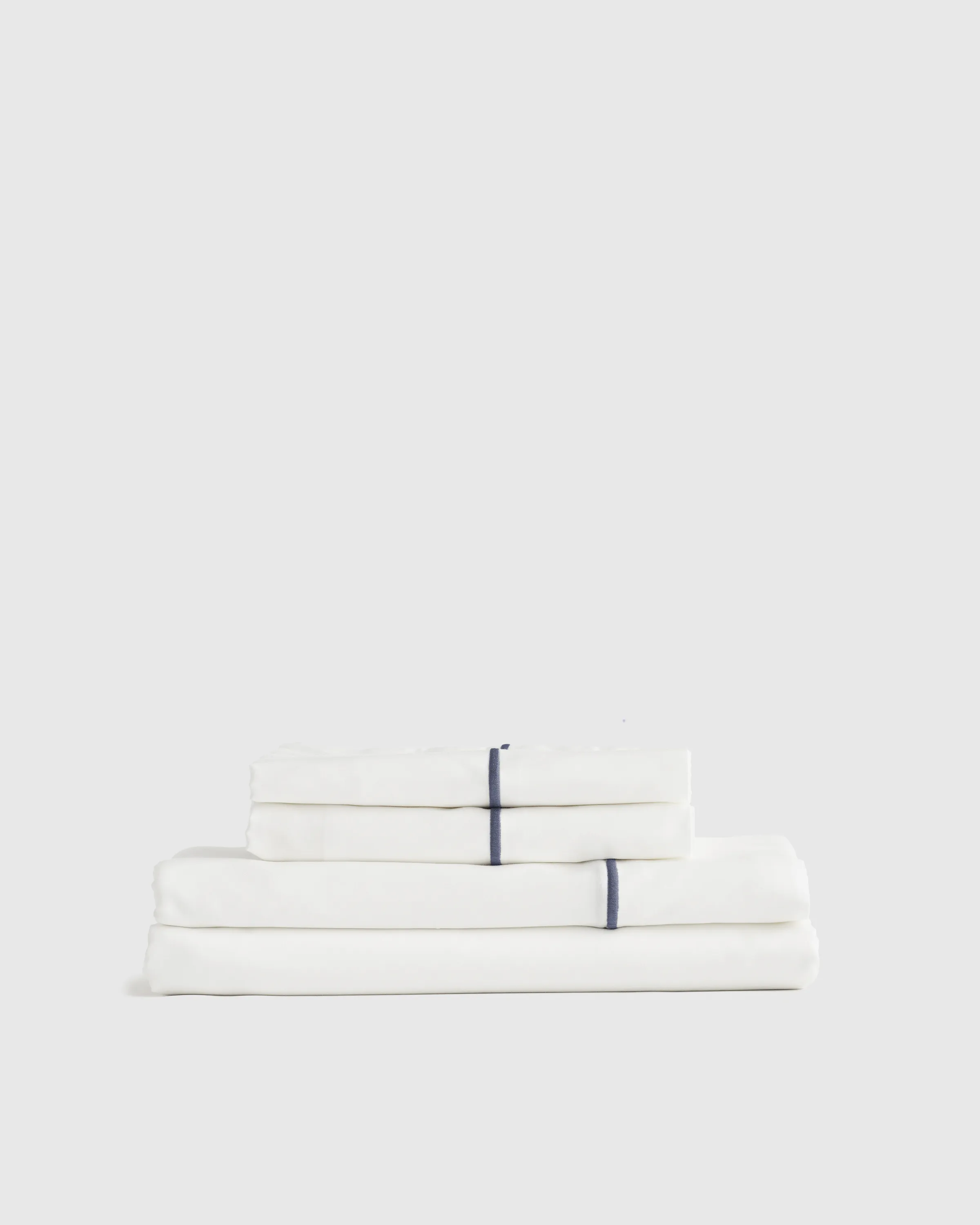 Classic Organic Percale Embroidered Sheet Set