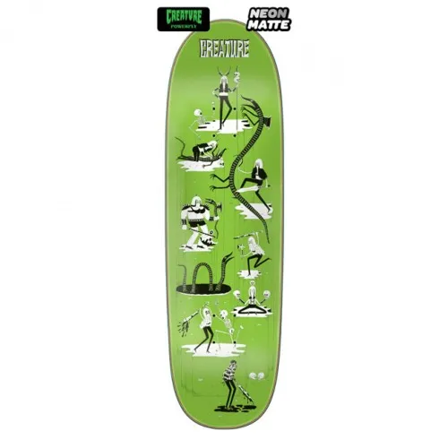 Creature Free For All XL Powerply Skate Deck Green  Comes with a sheet of FREE grip tape