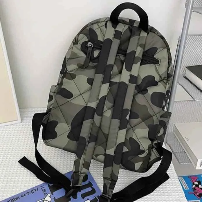 DB1247 Cool Backpack - Camouflage Waterproof Multi Pocket Travel Bag