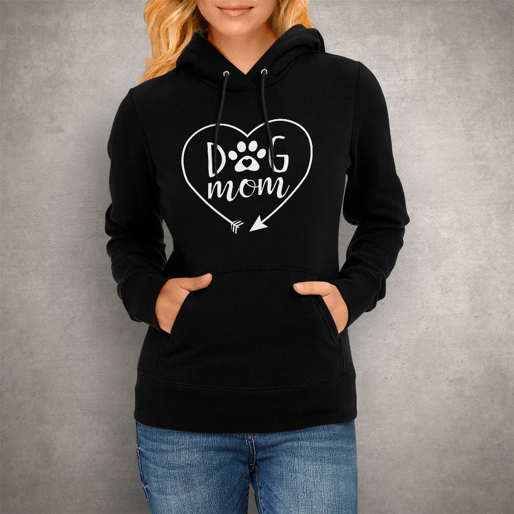 Dog Mom Heart Hoodie