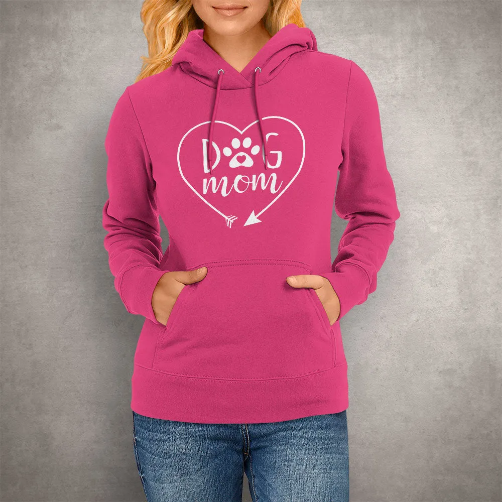 Dog Mom Heart Hoodie