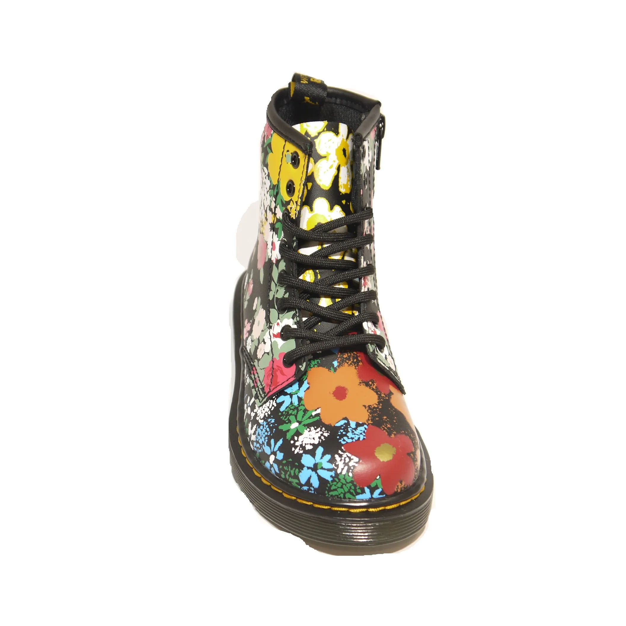 Dr Martens 1460 Junior Black Floral Mash Up