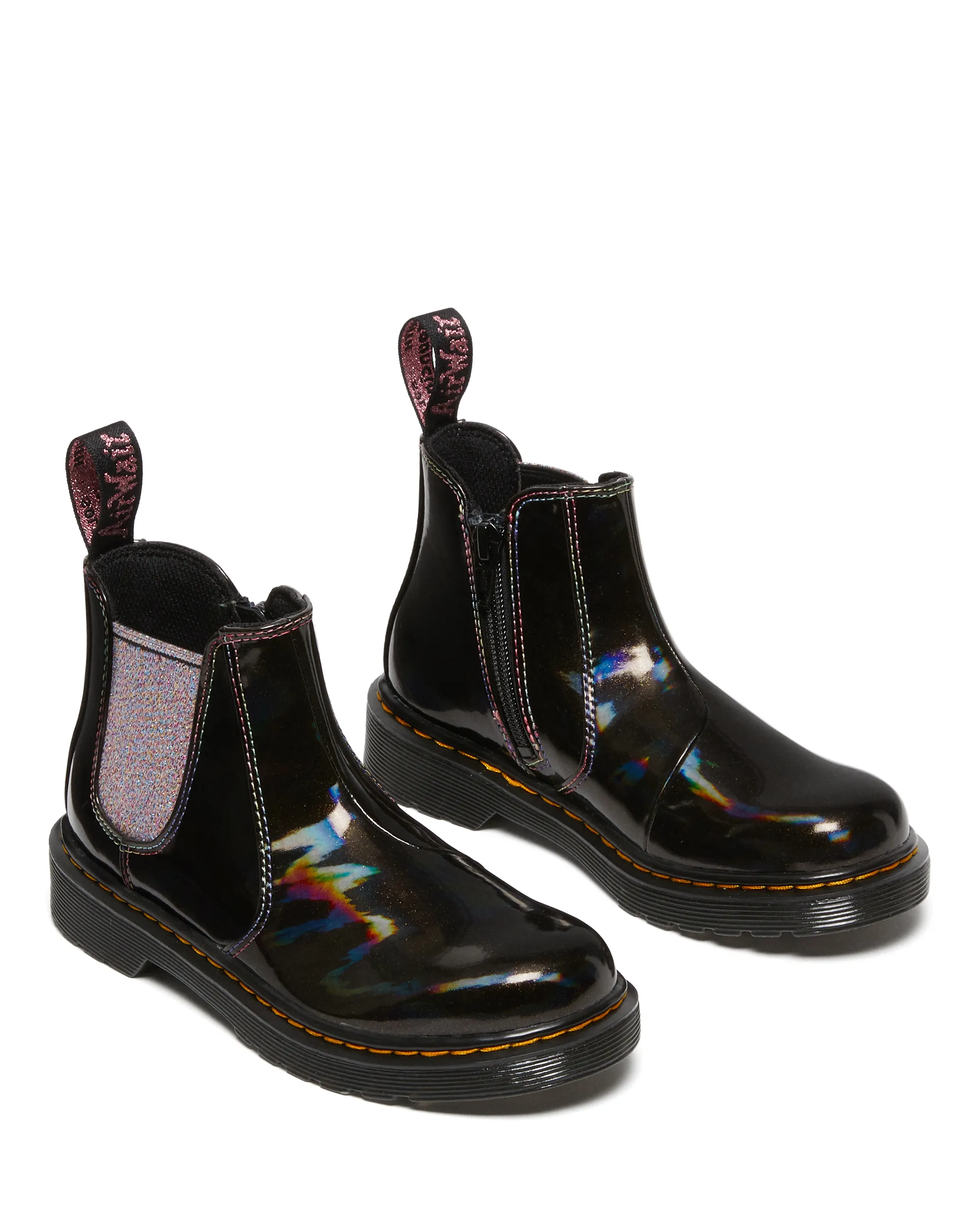 Dr Martens 2976 Junior Sparkle Rays Black Lightshow