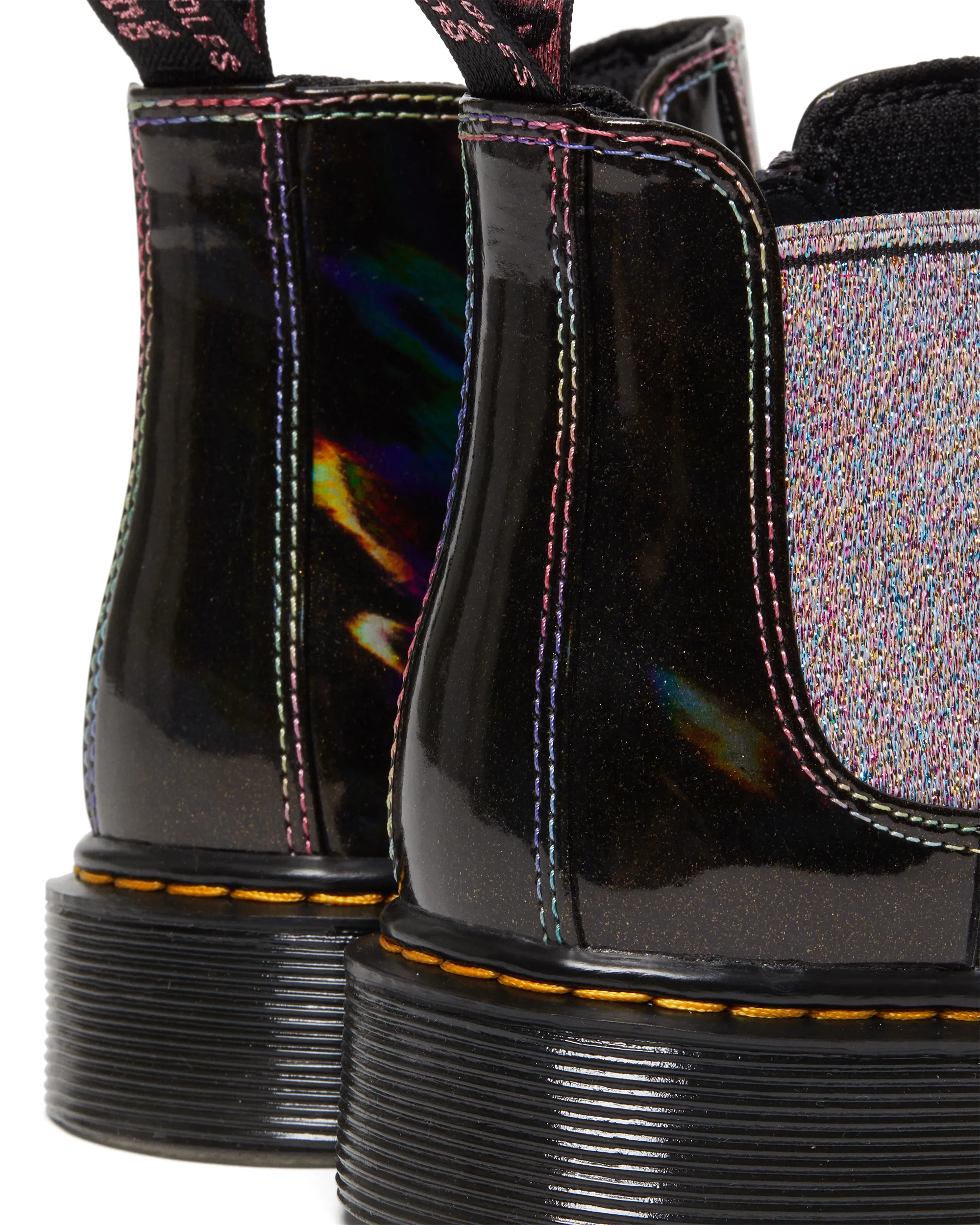 Dr Martens 2976 Junior Sparkle Rays Black Lightshow