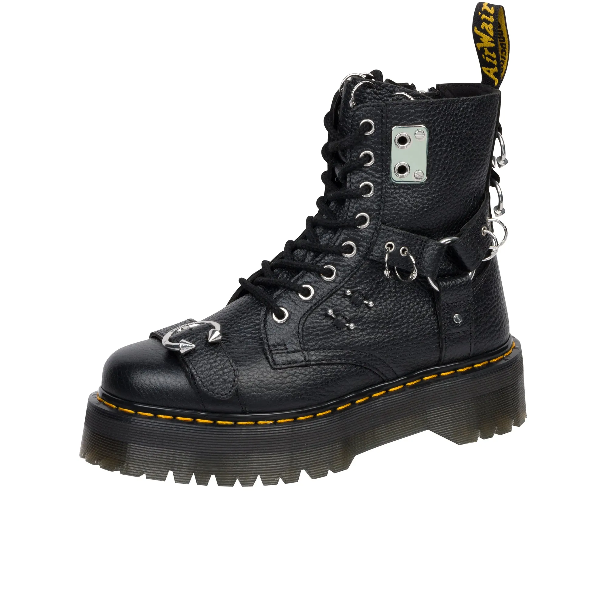 Dr Martens Jadon Hardware Milled Nappa Black Milled Nappa