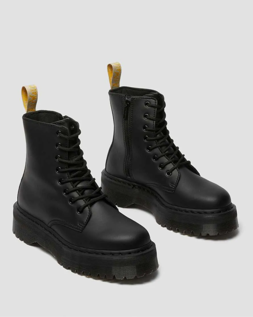 DR MARTENS VEGAN JADON II MONO FELIX RUB OFF - BLACK