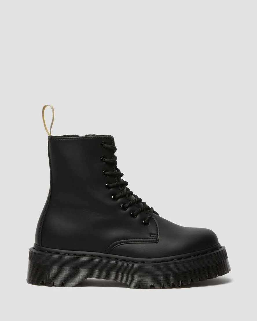 DR MARTENS VEGAN JADON II MONO FELIX RUB OFF - BLACK