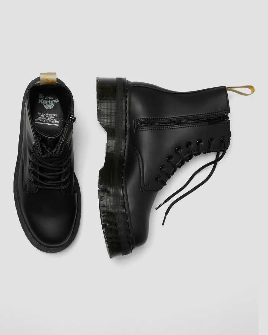 DR MARTENS VEGAN JADON II MONO FELIX RUB OFF - BLACK