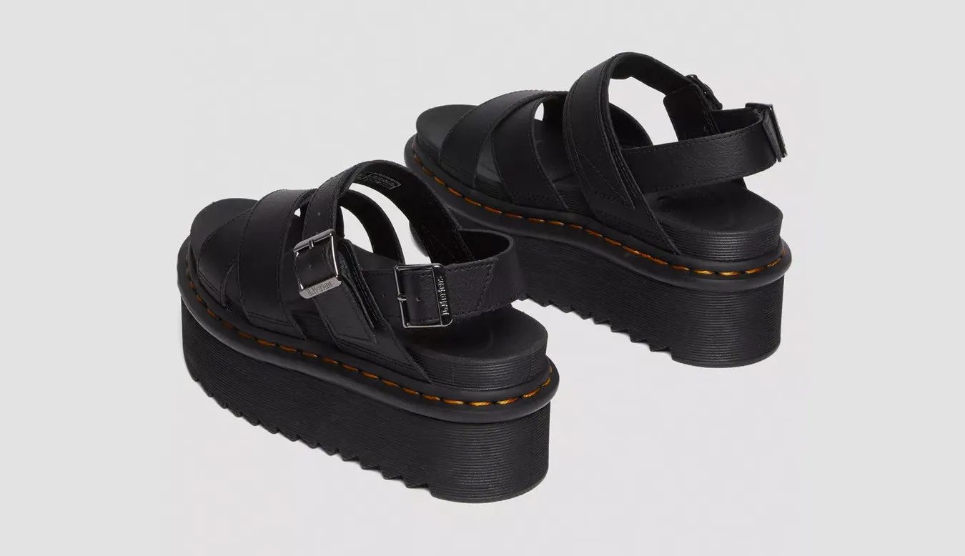 Dr. Martens Voss II Athena Leather Strap Platform Sandals