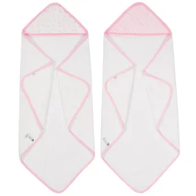 Embroidered Baby Girl 2-Pack Hooded Towels