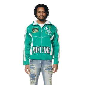 Euro Racing Windbreaker Jacket - Hunter Green