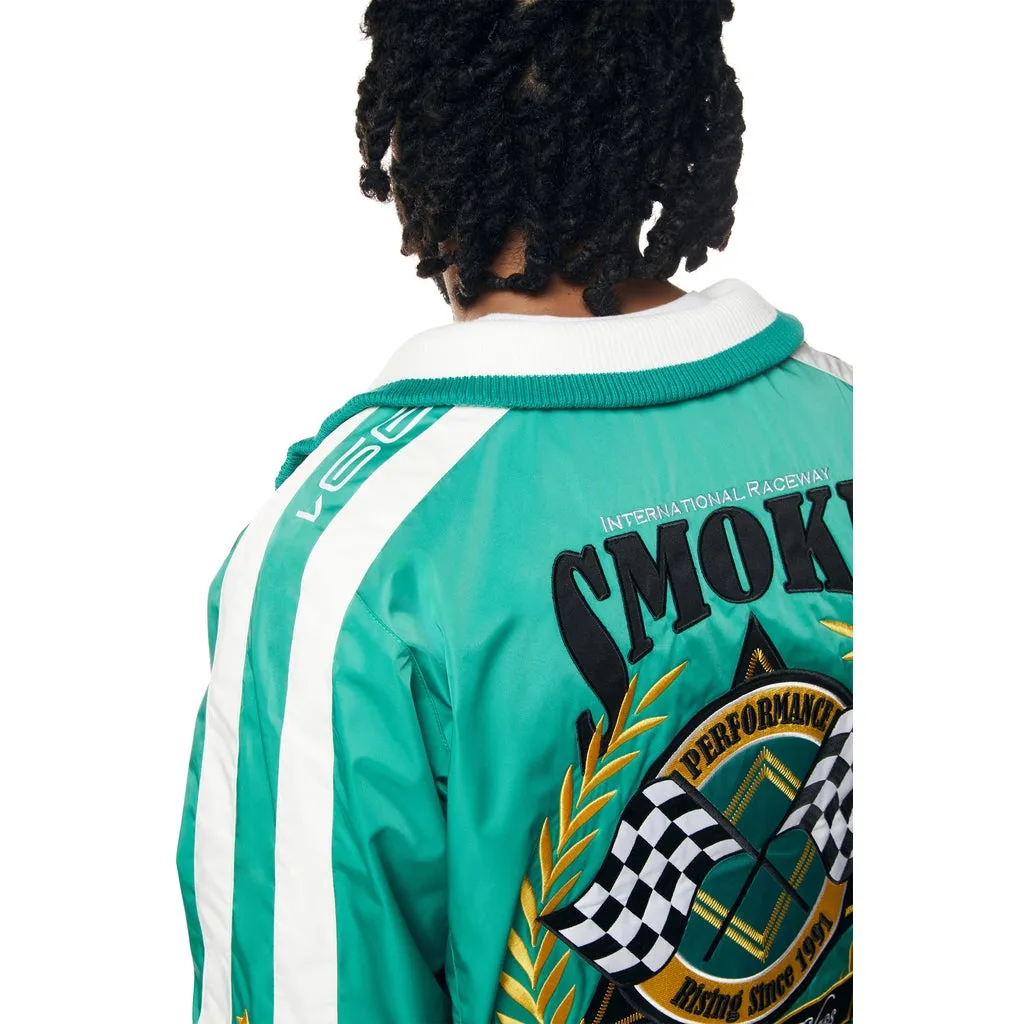 Euro Racing Windbreaker Jacket - Hunter Green