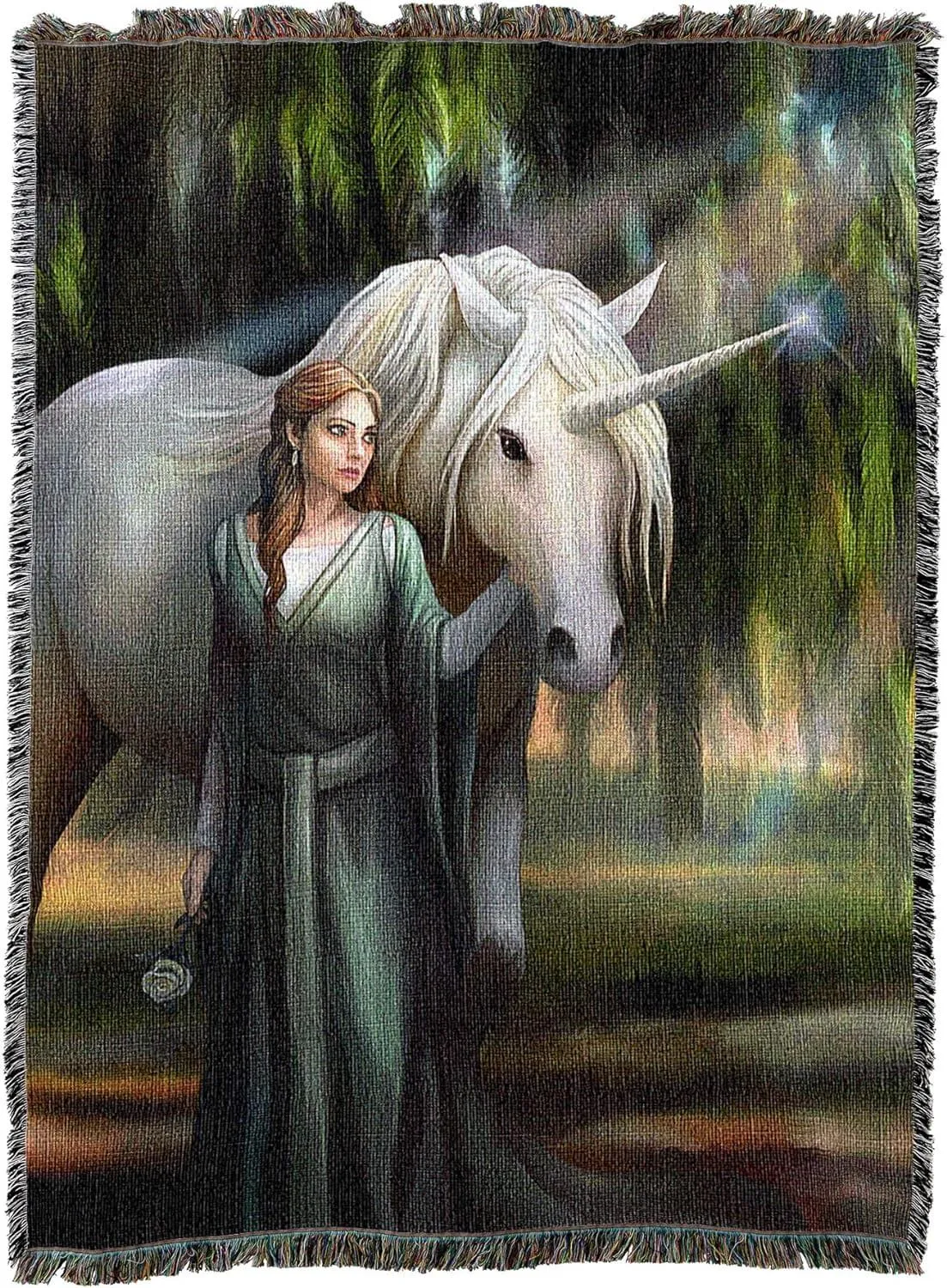 Everglade Unicorn Tapestry Blanket