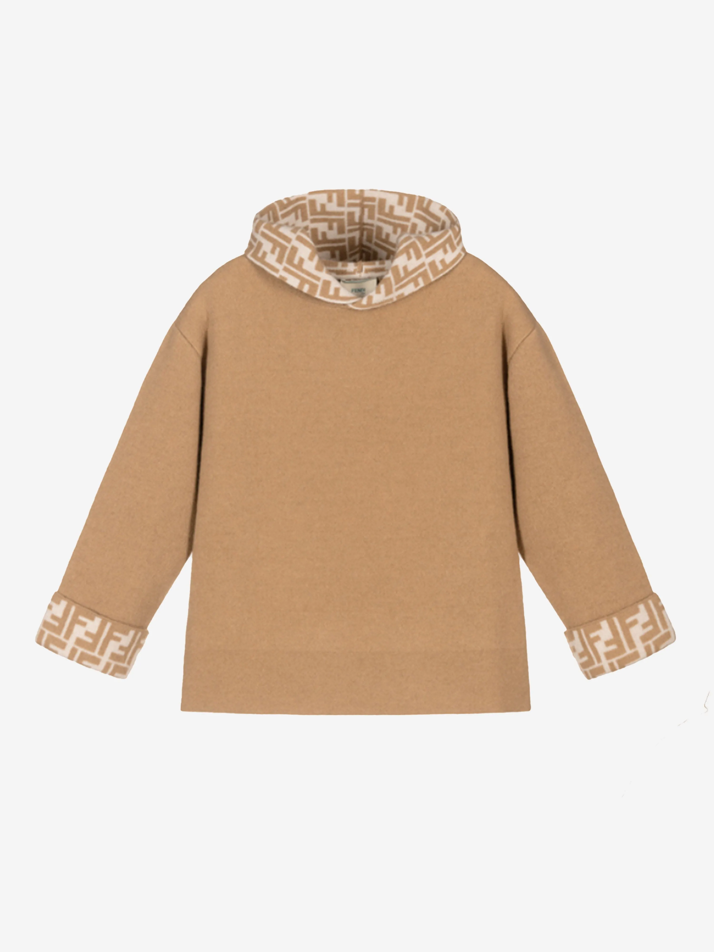 Fendi Baby Unisex Wool Knit Hoodie