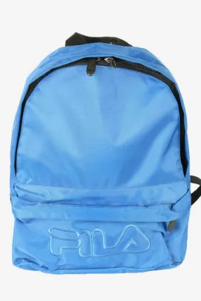 Fila Vintage Backpack Bag School Travel Sport Adjustable 90s Blue - Pepper Tree London