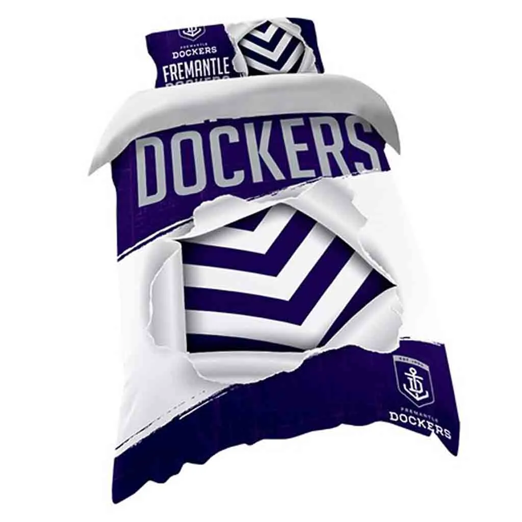 Fremantle Dockers Quilt Cover Set Single