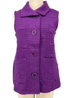 Habitat Pocket Vest Box Quilt/Plum