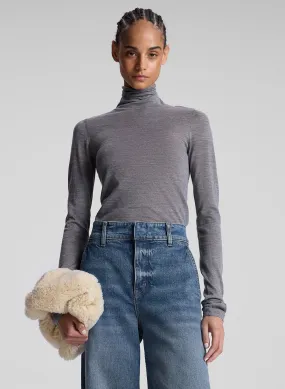 Hayes Fine Merino Turtleneck Top