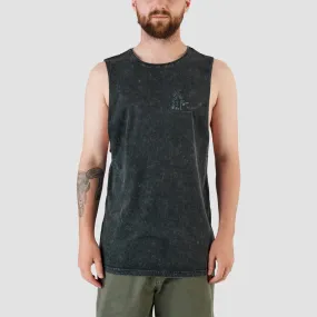 Heathen Lighthouse Vest Stonewash Black